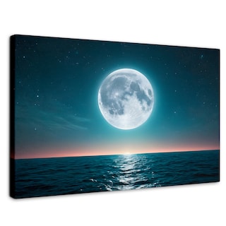 Foto 1 | Cuadro Decorativo Canvas Reflejos Lunares 90x60