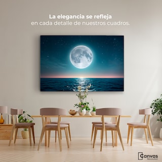 Foto 2 | Cuadro Decorativo Canvas Reflejos Lunares 90x60