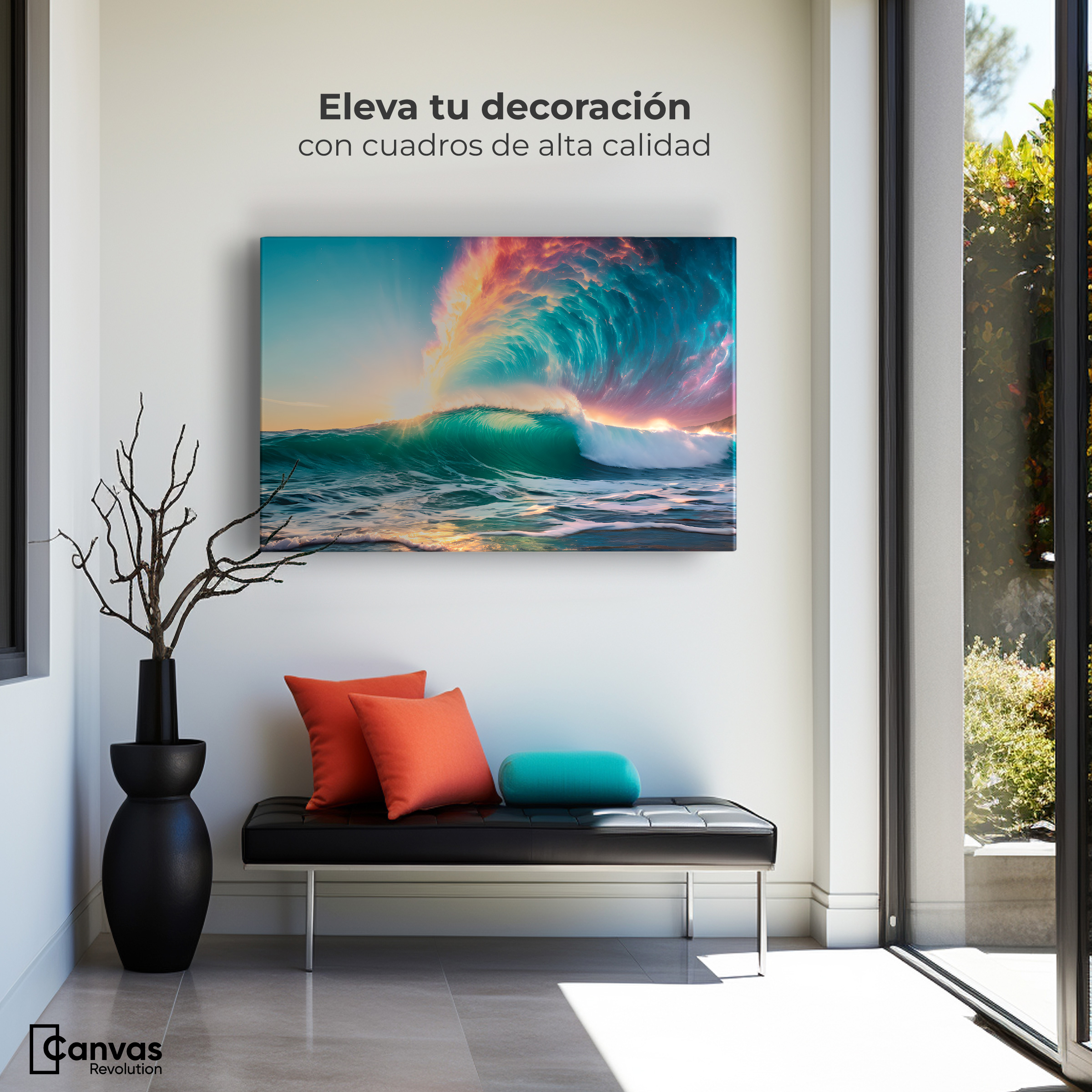 Foto 4 pulgar | Cuadro Decorativo Canvas Esplendor Oceánico 90x60