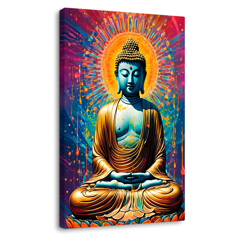 Cuadro Decorativo Canvas Revolution Buda Calma Purnima 60 x 90 cm