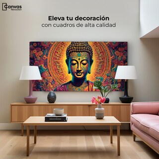 Foto 3 | Cuadro Decorativo Canvas Buda Jardín Sueños 160x80