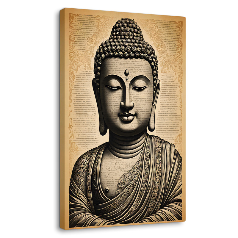 Cuadro Decorativo Canvas Revolution Buda Equilibrio Místico 60 x 90 cm