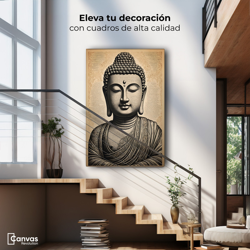 Foto 2 | Cuadro Decorativo Canvas Revolution Buda Equilibrio Místico 60 x 90 cm