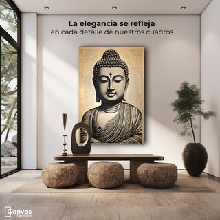Foto 3 | Cuadro Decorativo Canvas Revolution Buda Equilibrio Místico 60 x 90 cm