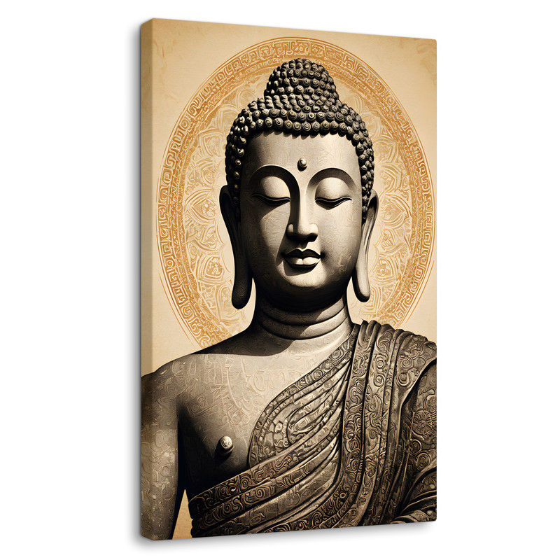 Cuadro Decorativo Canvas Revolution Buda Luz de Sabiduría 60 x 90 cm