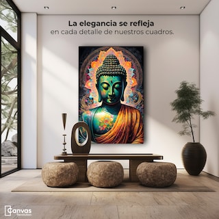 Foto 3 | Cuadro Decorativo Canvas Revolution Flor De Loto Zen 60 x 90 cm