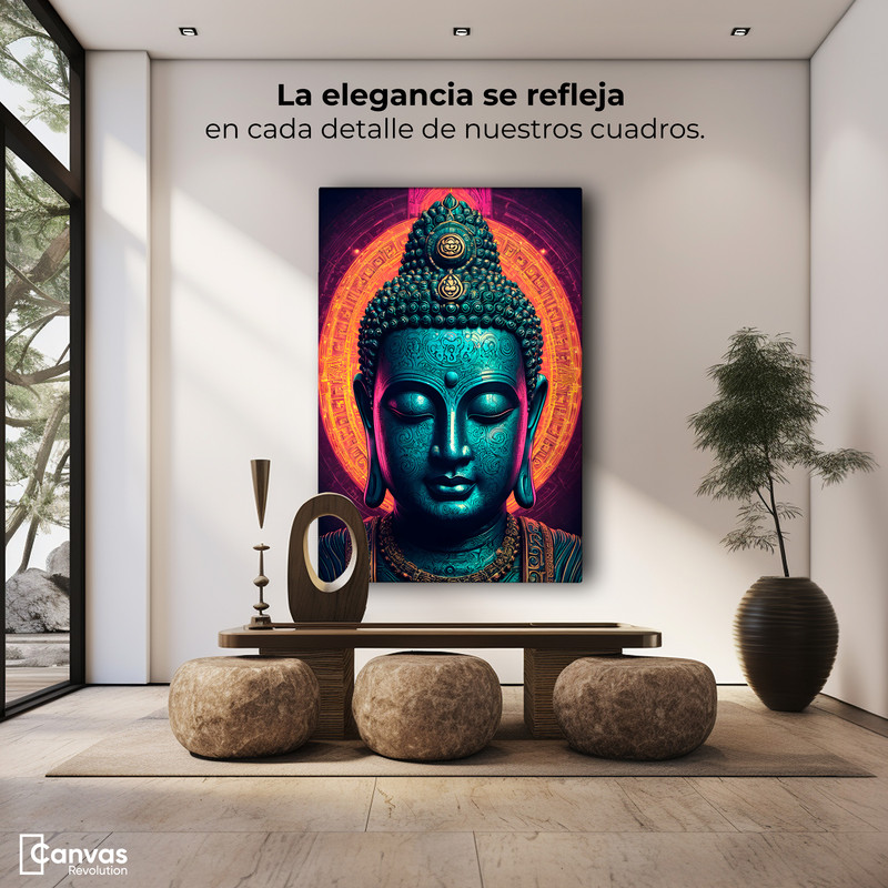 Foto 4 pulgar | Cuadro Decorativo Canvas Buda Energía Divina 60x90 cm