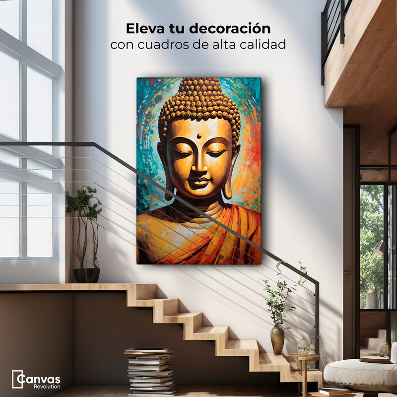 Foto 3 pulgar | Cuadro Decorativo Canvas Buda Ecos Eternidad 60x90