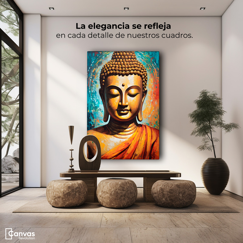 Foto 4 pulgar | Cuadro Decorativo Canvas Buda Ecos Eternidad 60x90
