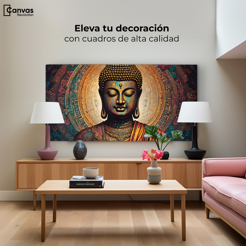 Foto 4 pulgar | Cuadro Decorativo Canvas Alma Zen Reflejos 160x80