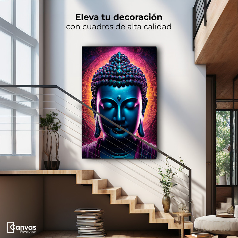 Foto 3 pulgar | Cuadro Decorativo Canvas Renovación Budista 60x90