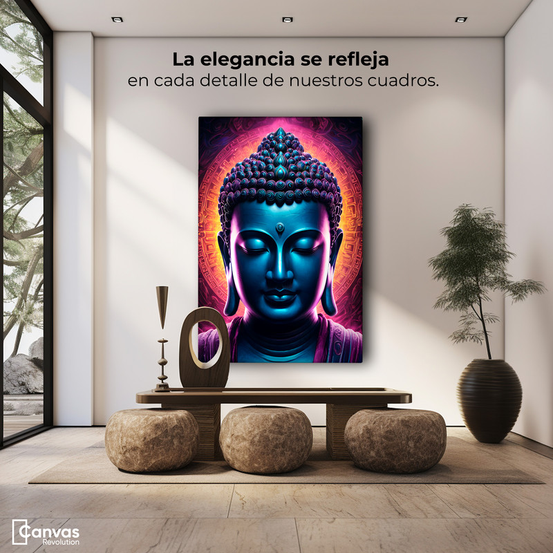 Foto 4 pulgar | Cuadro Decorativo Canvas Renovación Budista 60x90
