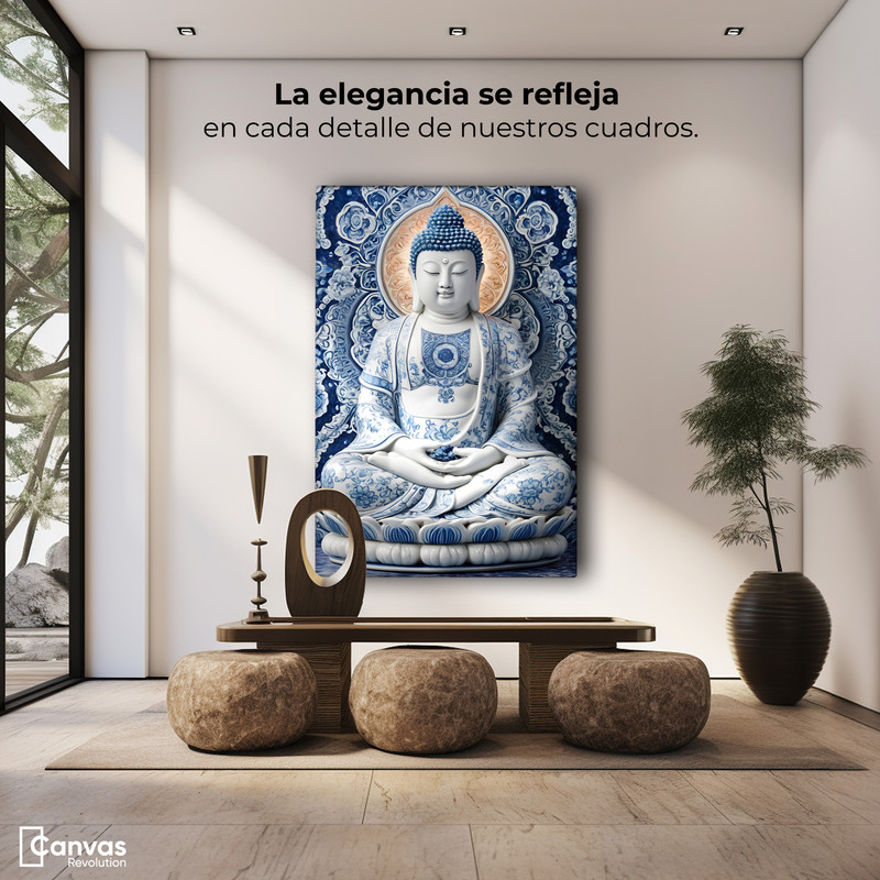Foto 4 pulgar | Cuadro Decorativo Canvas Buda Quietud 60x90