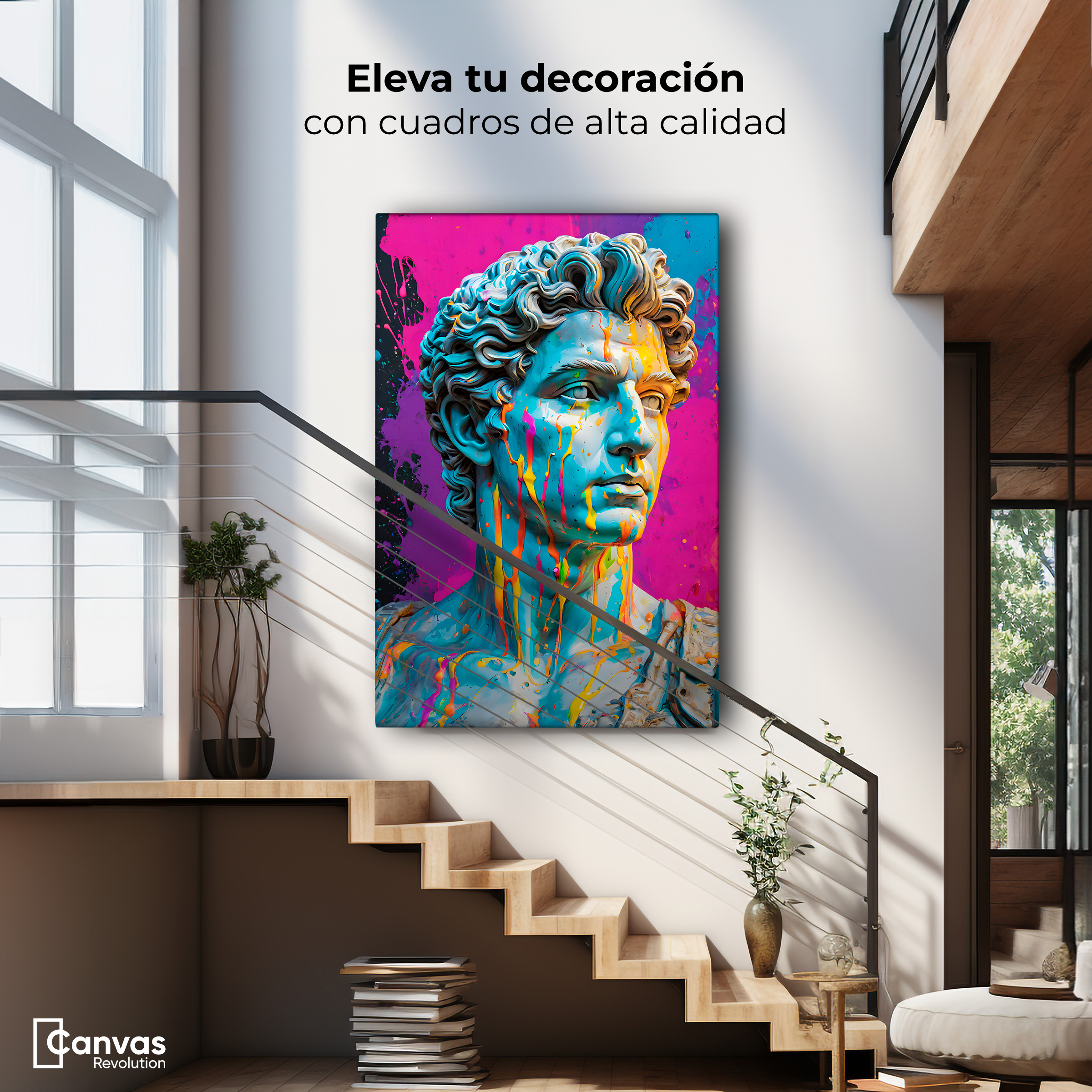 Foto 3 pulgar | Cuadro Decorativo Canvas Rostro Ancestral 60x90