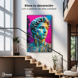 Foto 2 | Cuadro Decorativo Canvas Rostro Ancestral 60x90