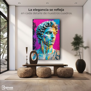 Foto 3 | Cuadro Decorativo Canvas Rostro Ancestral 60x90