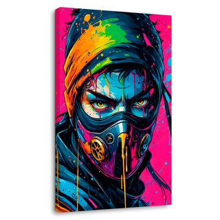 Foto 1 | Cuadro Decorativo Canvas Ninja Multicolor 60x90