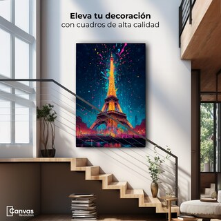 Foto 2 | Cuadro Decorativo Canvas Destellos París 60x90