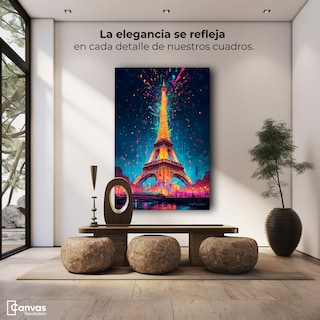 Foto 3 | Cuadro Decorativo Canvas Destellos París 60x90