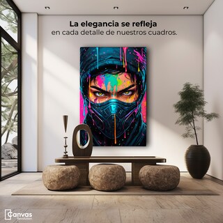 Foto 3 | Cuadro Decorativo Canvas Fusión Abstracta 60x90