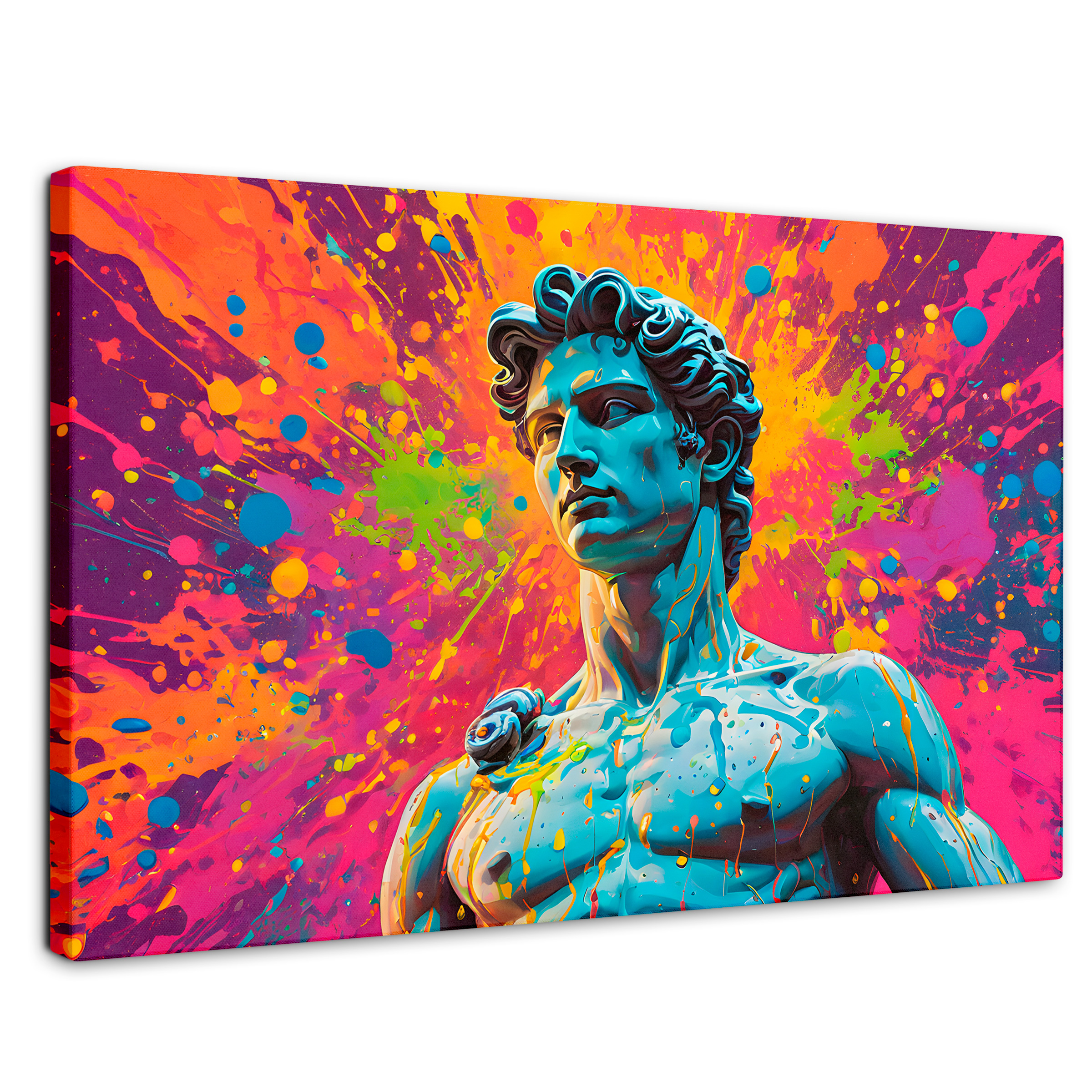 Cuadro Decorativo Canvas Silueta Multicolor 90x60