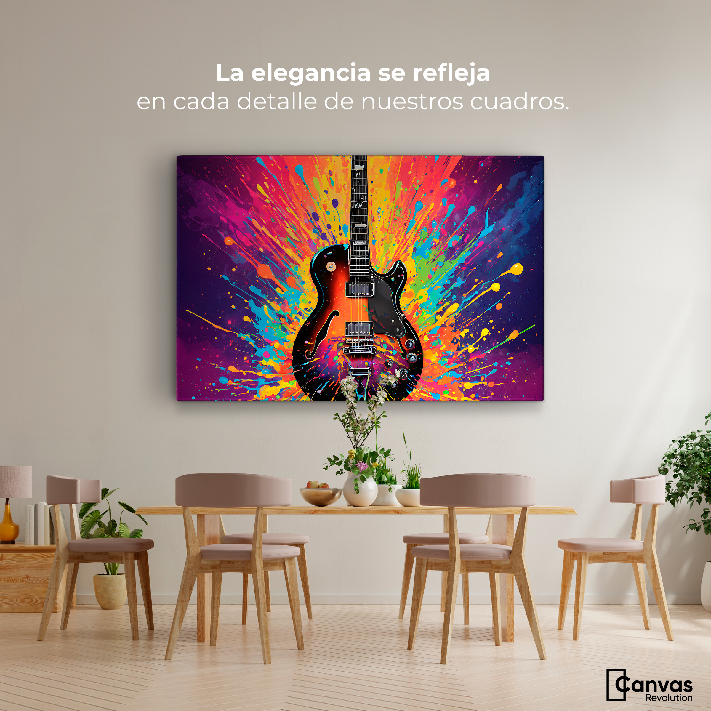 Foto 2 | Cuadro Decorativo Canvas Ritmo Explosivo 90x60