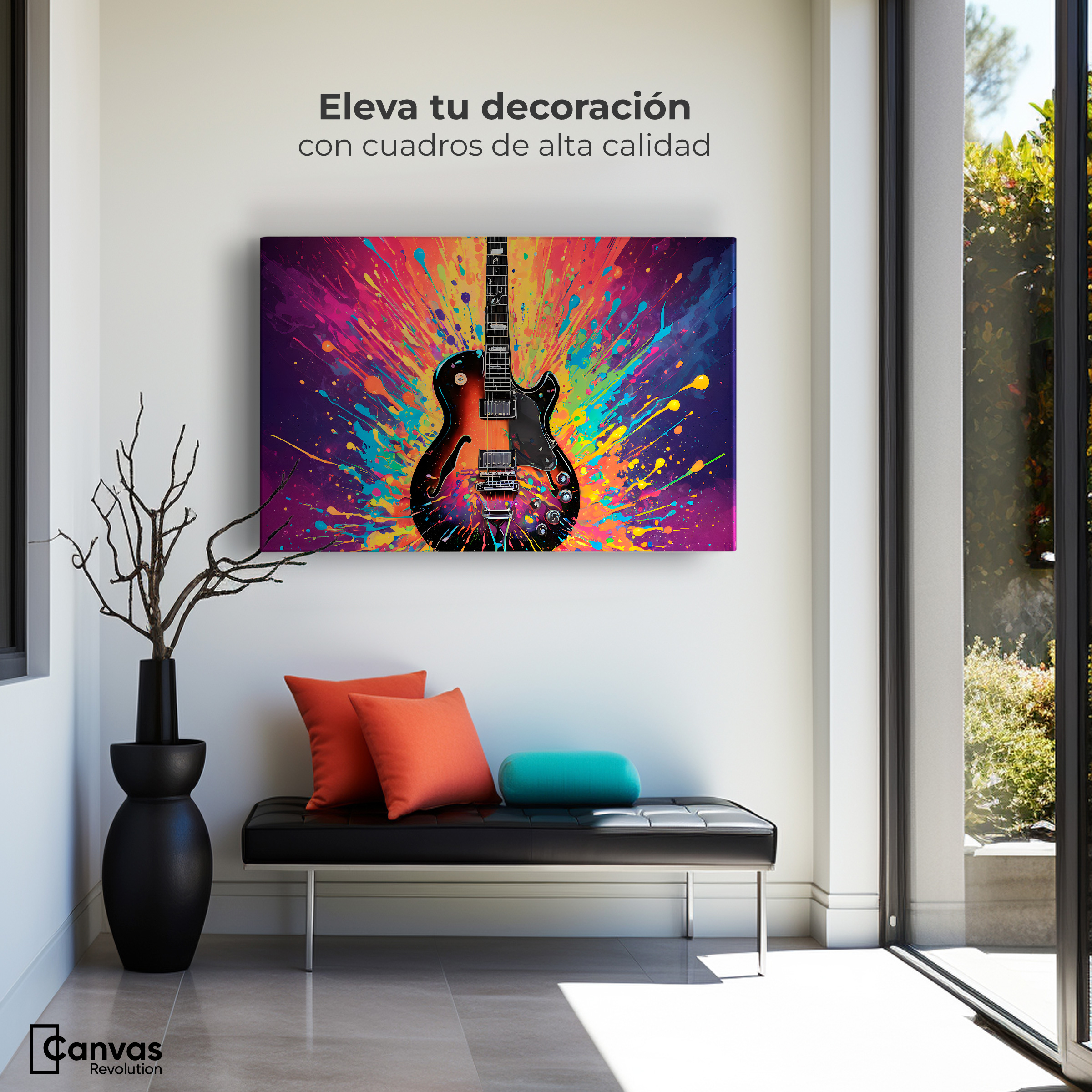 Foto 4 pulgar | Cuadro Decorativo Canvas Ritmo Explosivo 90x60