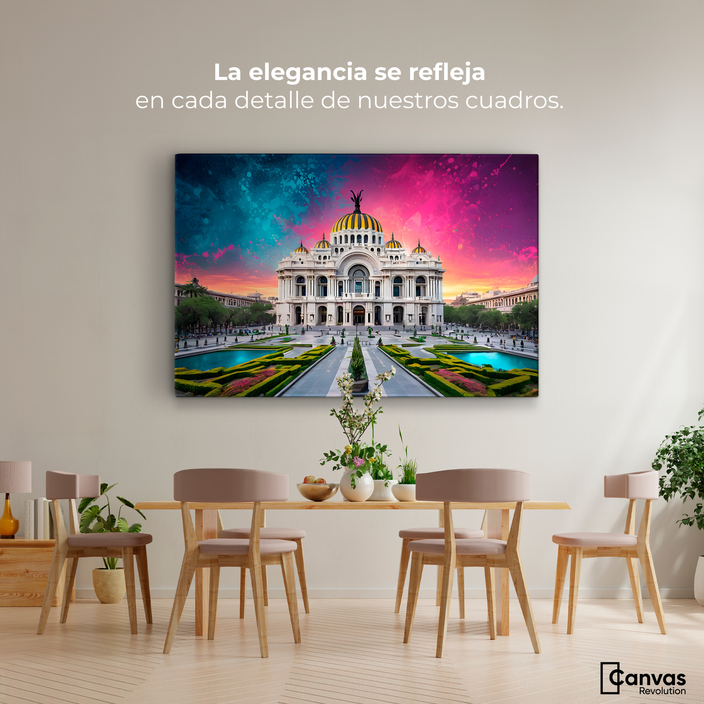 Foto 3 pulgar | Cuadro Decorativo Canvas Cosmos Bellas Artes 90x60