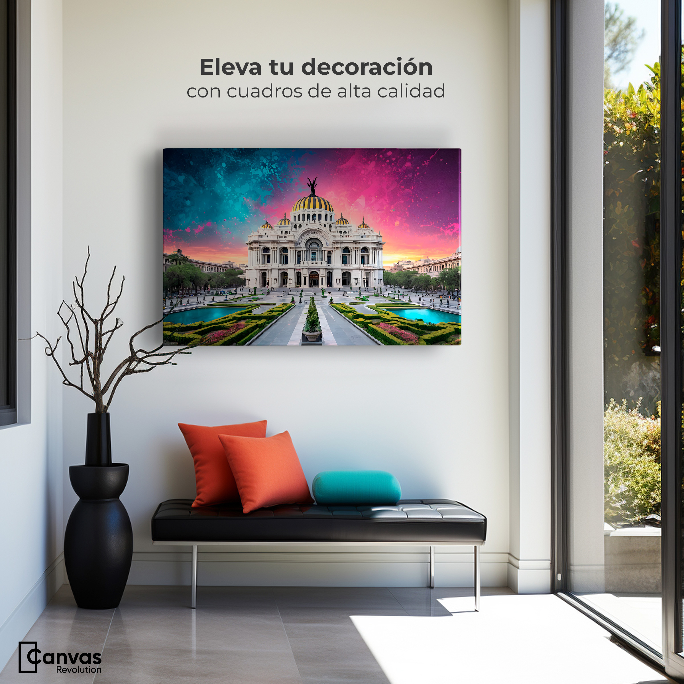 Foto 4 pulgar | Cuadro Decorativo Canvas Cosmos Bellas Artes 90x60