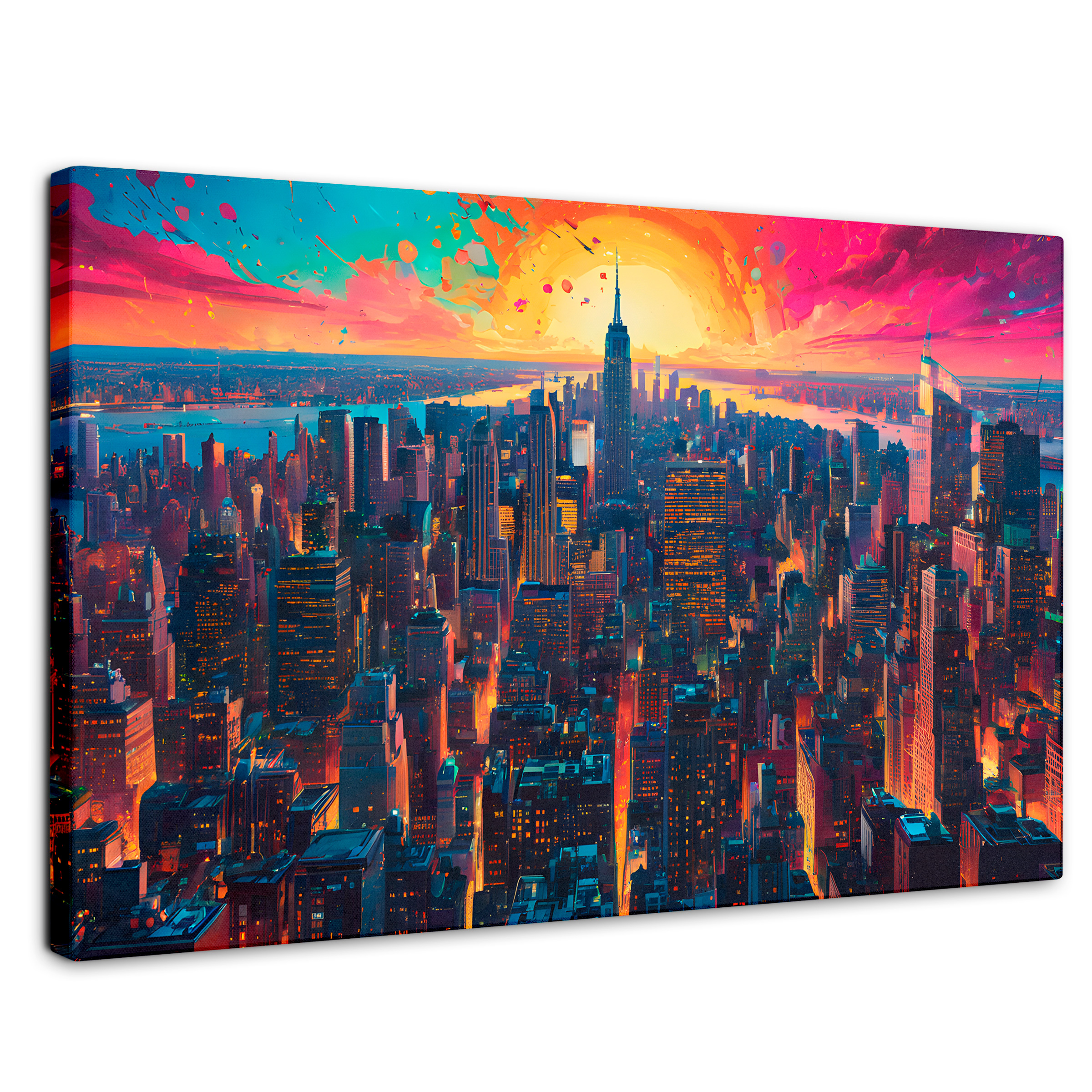 Cuadro Decorativo Canvas Horizonte Vibrante 90x60