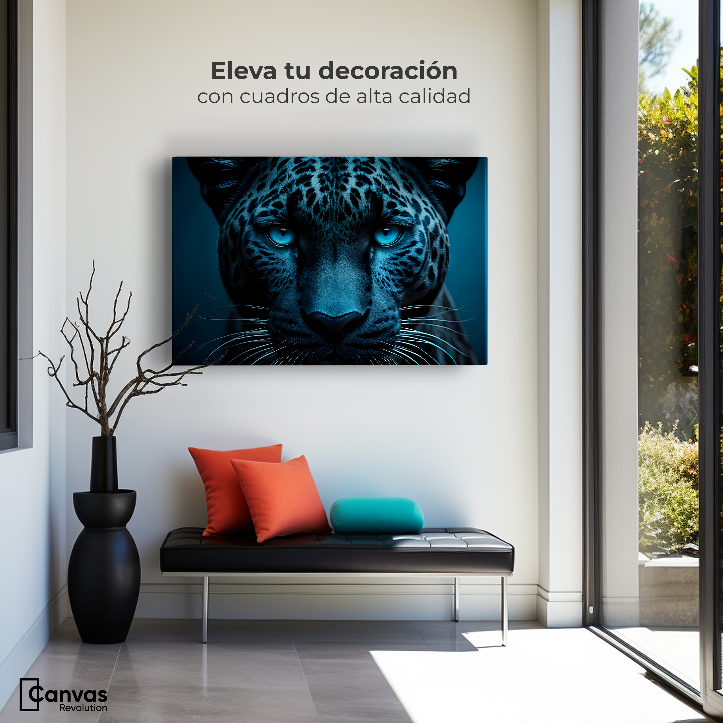 Foto 4 pulgar | Cuadro Decorativo Canvas Mirada Magistral 90x60