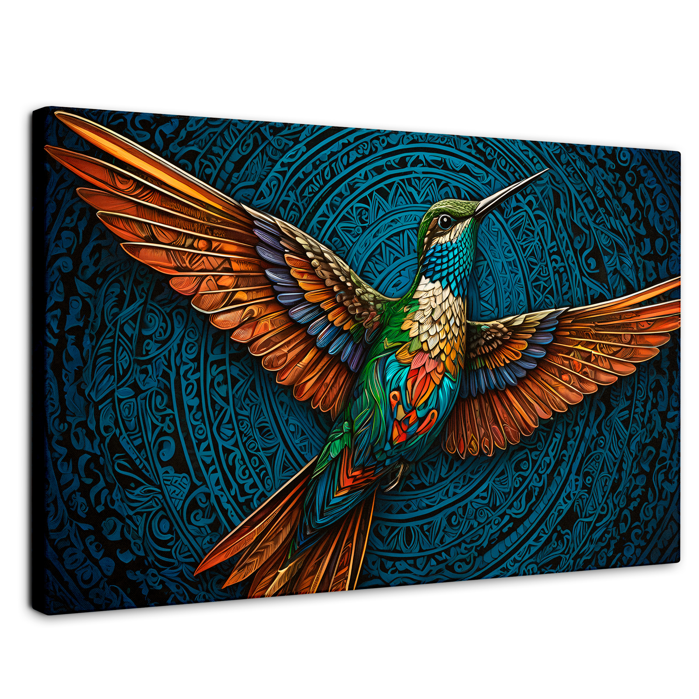 Cuadro Decorativo Canvas Plumas Radiantes 90x60