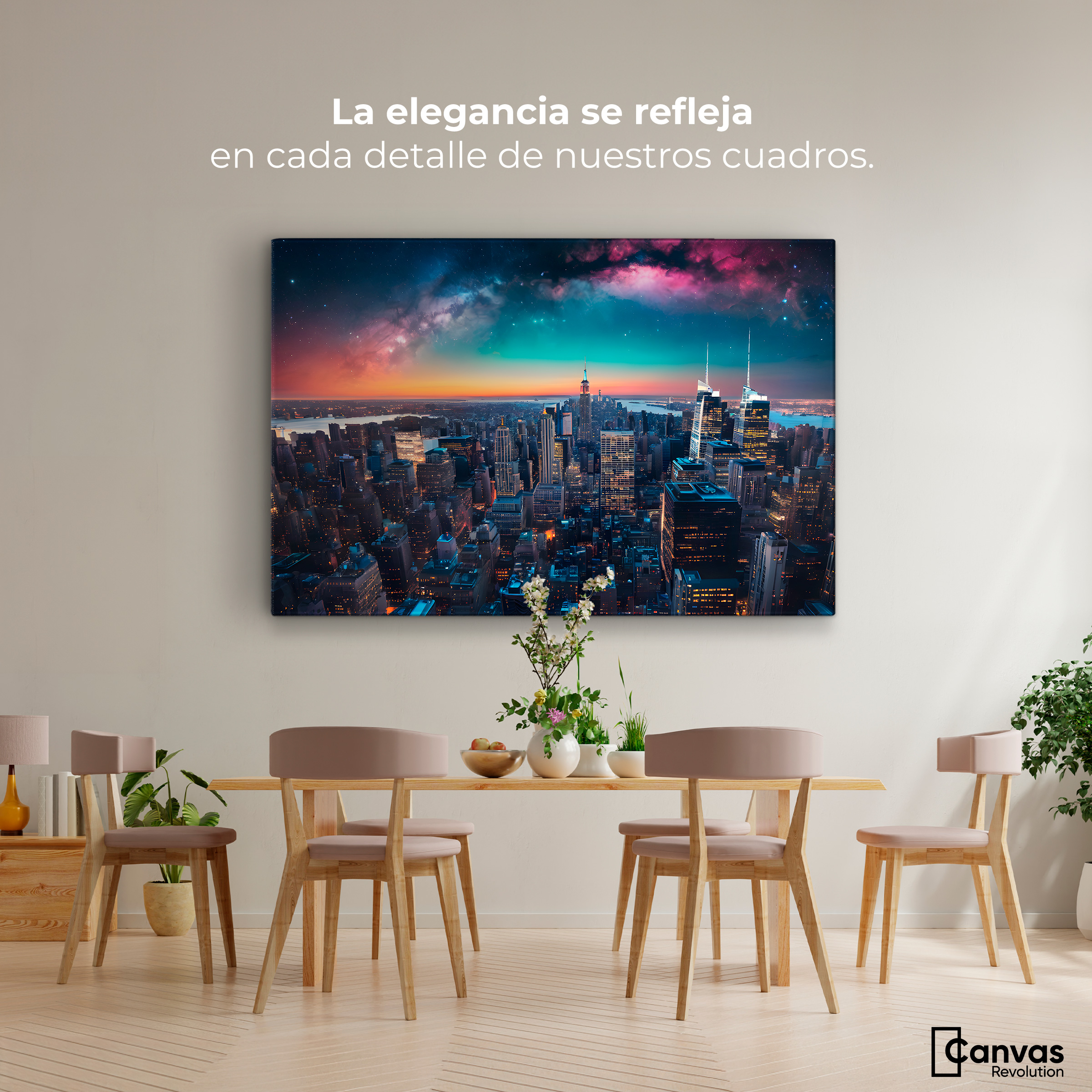 Foto 3 pulgar | Cuadro Decorativo Canvas New York Vibrante 90x60