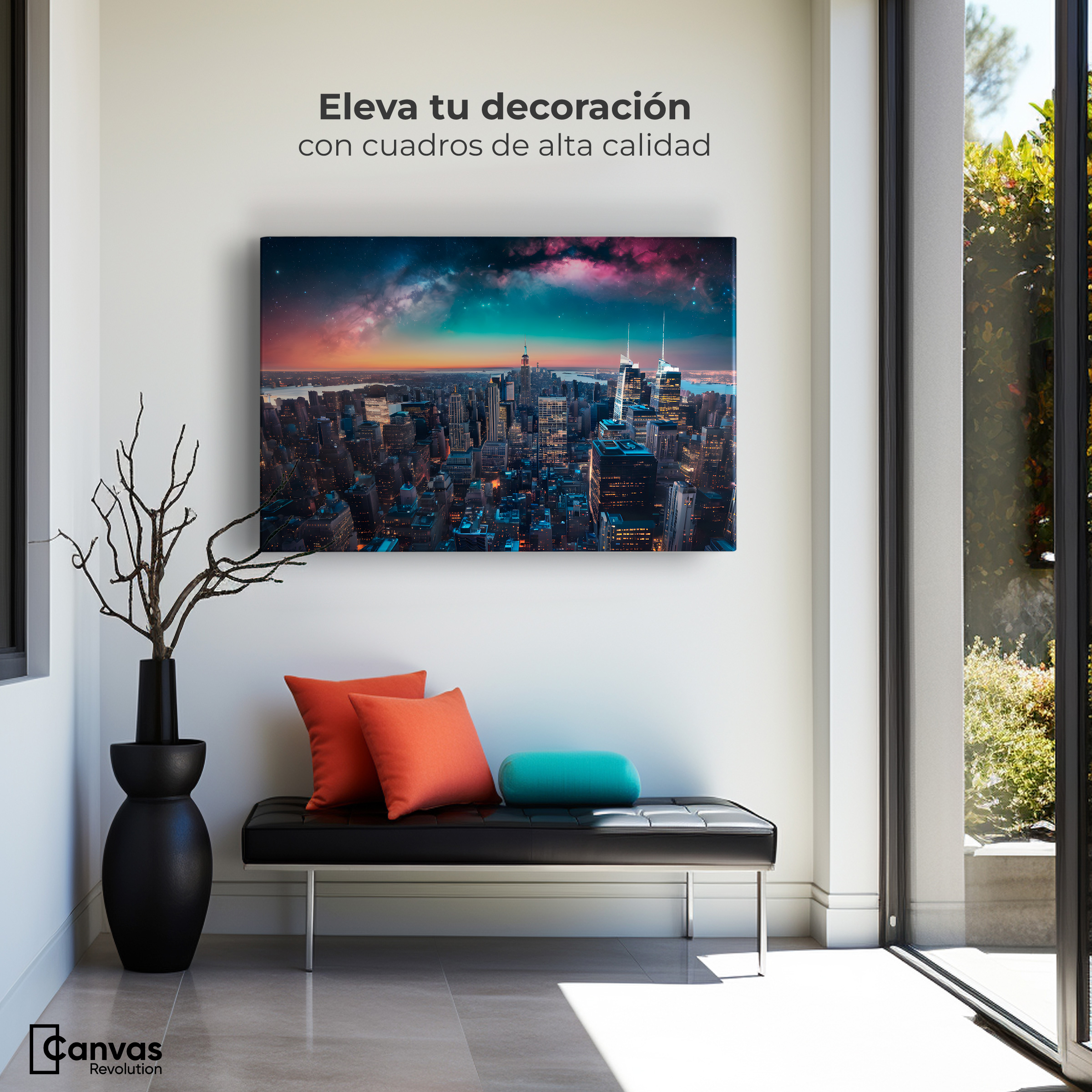 Foto 4 pulgar | Cuadro Decorativo Canvas New York Vibrante 90x60