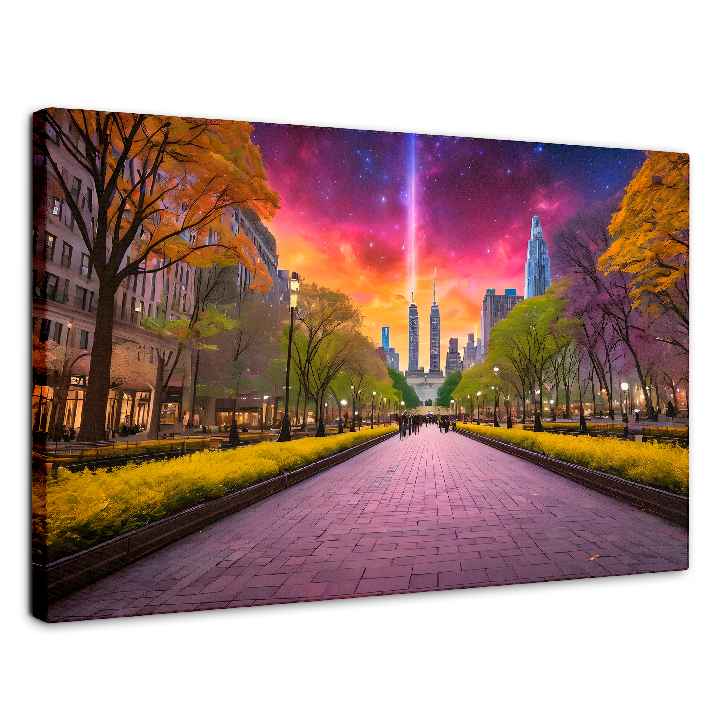 Foto 1 | Cuadro Decorativo Canvas Horizonte Estelar 90x60