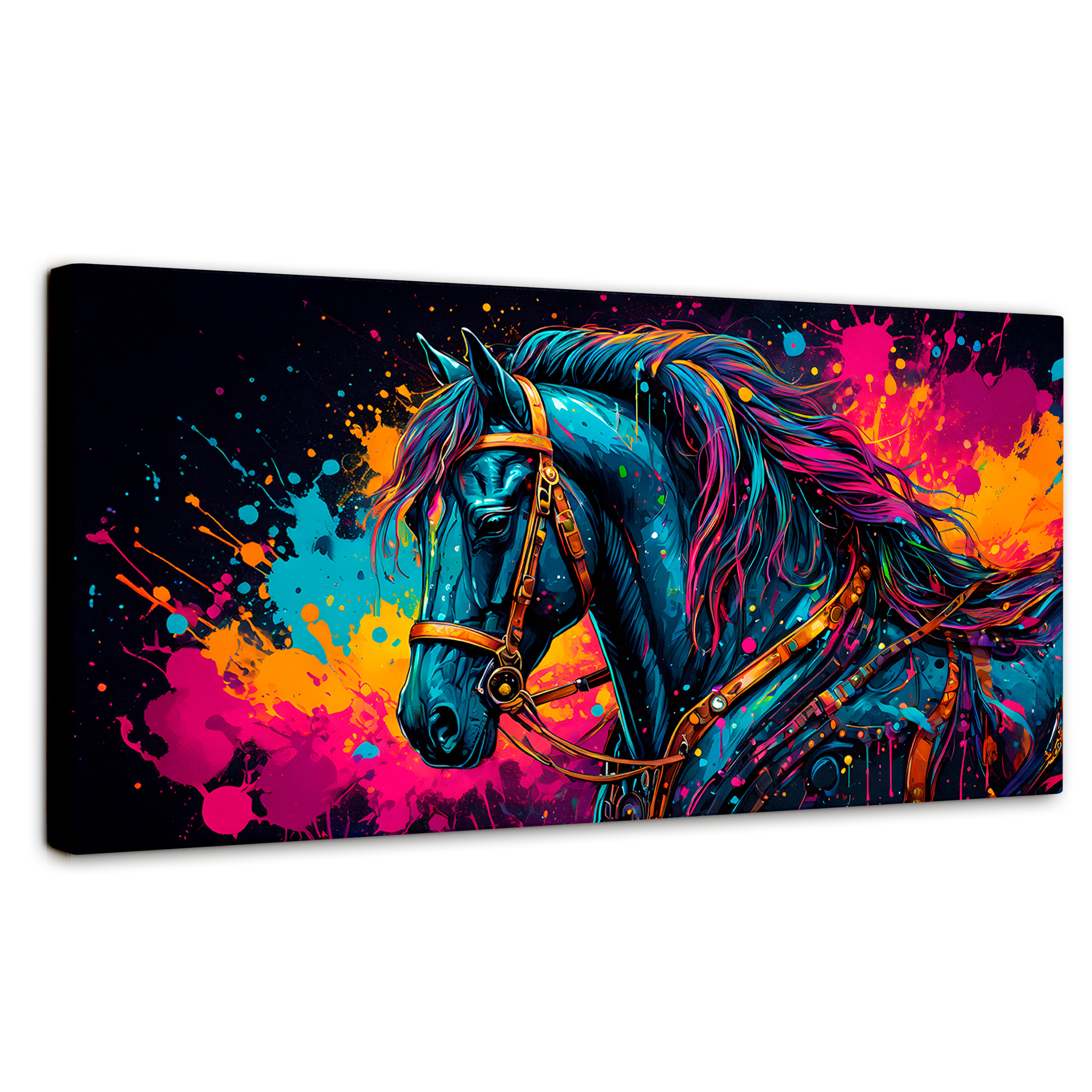 Foto 2 pulgar | Cuadro Decorativo Canvas Cabalgata Estelar 120x60