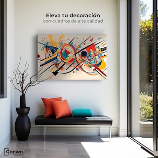 Foto 3 | Cuadro Decorativo Canvas Abstracción Moderna 90x60
