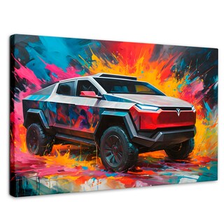 Foto 1 | Cuadro Decorativo Canvas Cyber Colors Truck 90x60