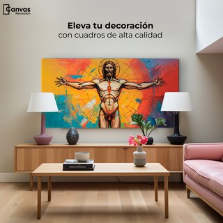 Foto 3 | Cuadro Decorativo Canvas Jesús Meditando 140x70