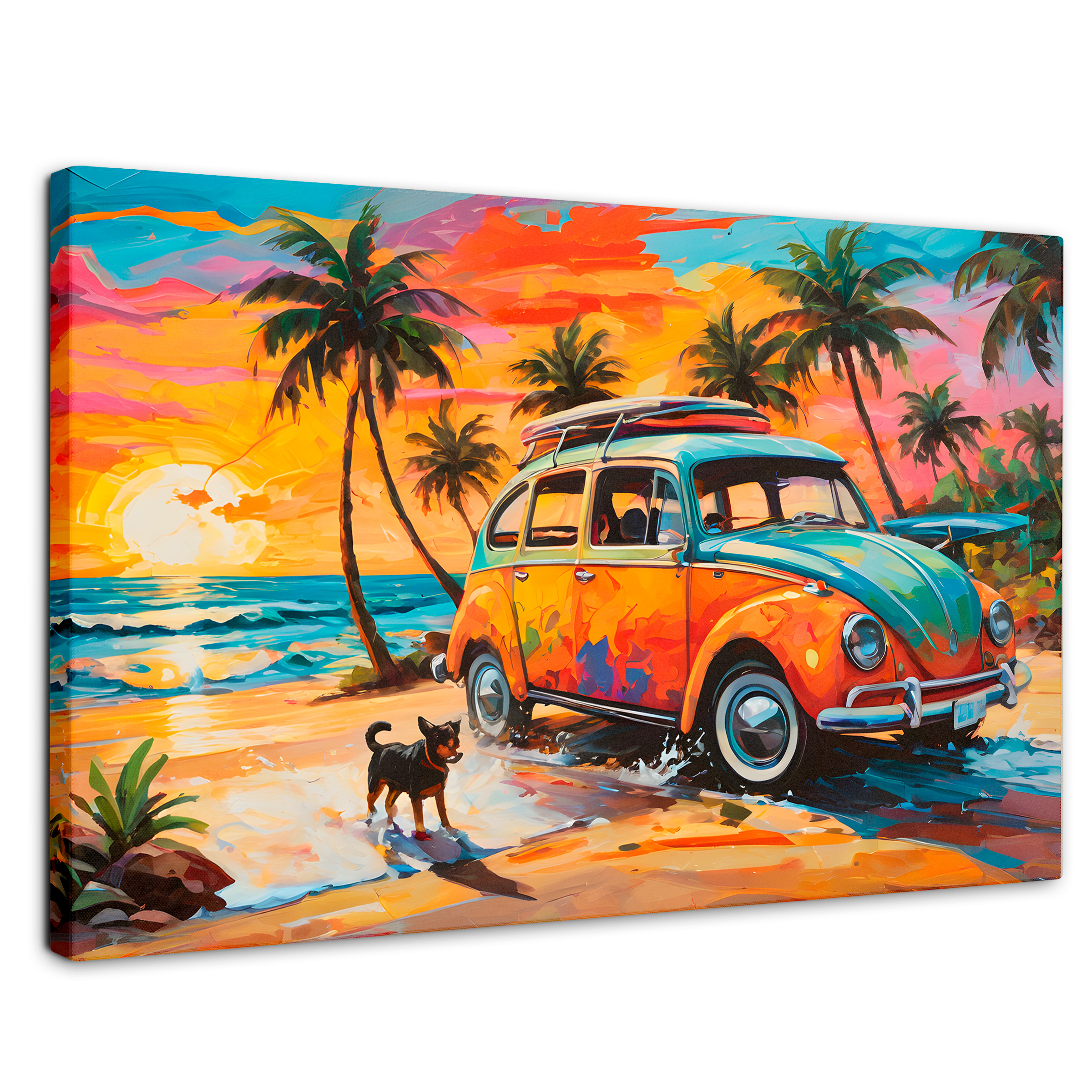 Cuadro Decorativo Canvas Atardecer Fiel 90x60