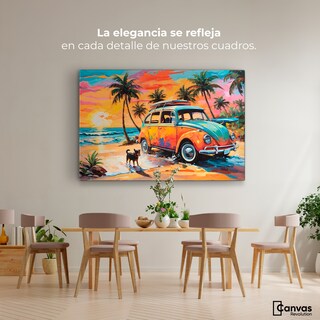Foto 2 | Cuadro Decorativo Canvas Atardecer Fiel 90x60