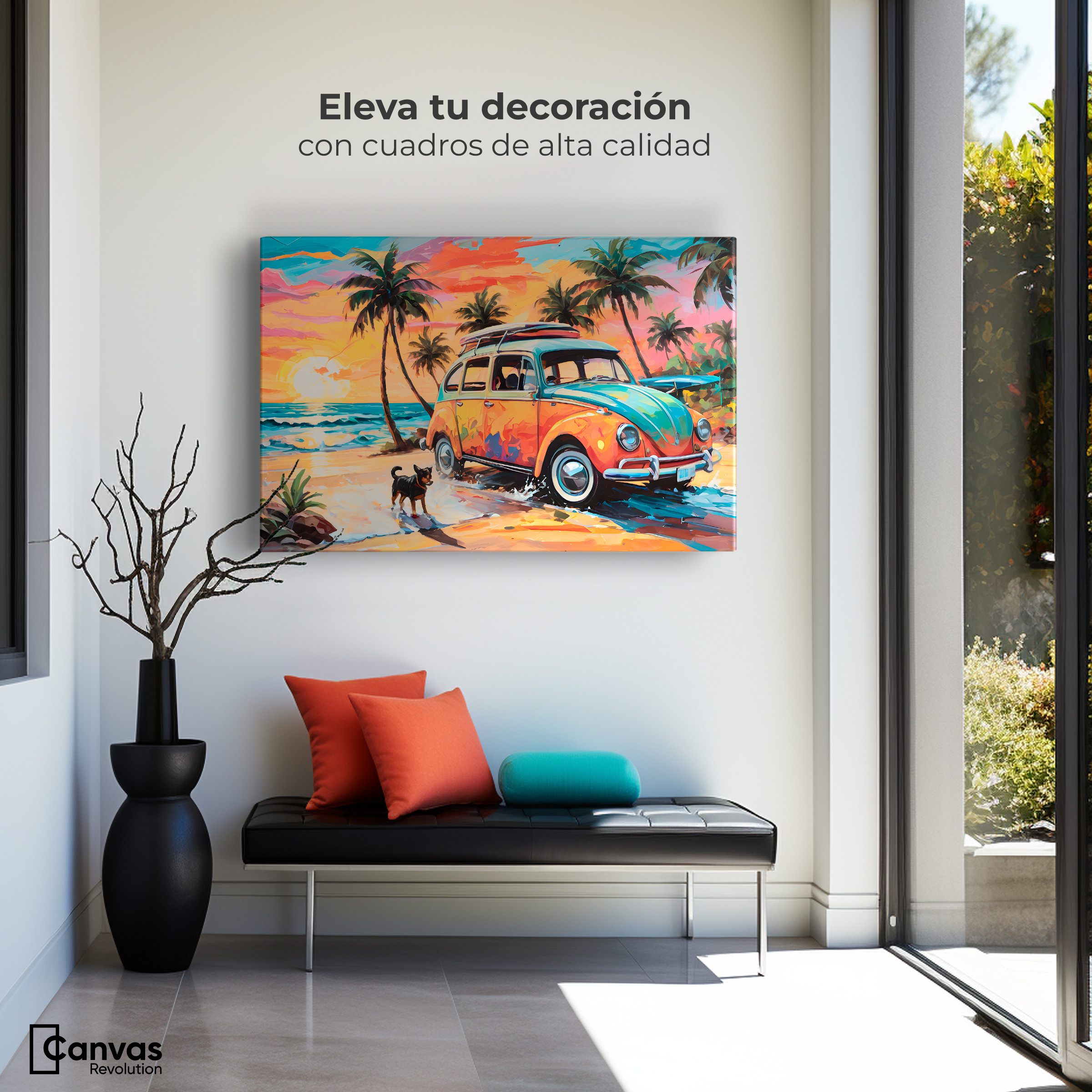 Foto 4 pulgar | Cuadro Decorativo Canvas Atardecer Fiel 90x60
