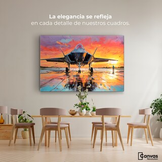 Foto 2 | Cuadro Decorativo Canvas Cromatismo Aéreo 90x60