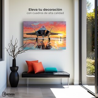 Foto 3 | Cuadro Decorativo Canvas Cromatismo Aéreo 90x60