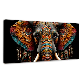 Foto 1 | Cuadro Decorativo Canvas Elefante Místico 120x60