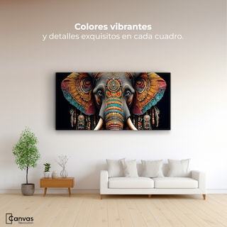 Foto 2 | Cuadro Decorativo Canvas Elefante Místico 120x60