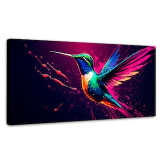Foto 1 | Cuadro Decorativo Canvas Plumas Radiantes 120x60