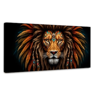 Foto 1 | Cuadro Decorativo Canvas Realeza Salvaje 120x60