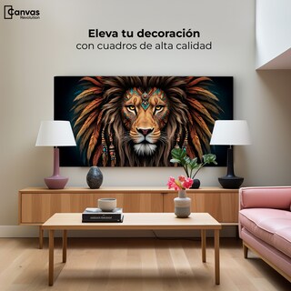 Foto 3 | Cuadro Decorativo Canvas Realeza Salvaje 120x60