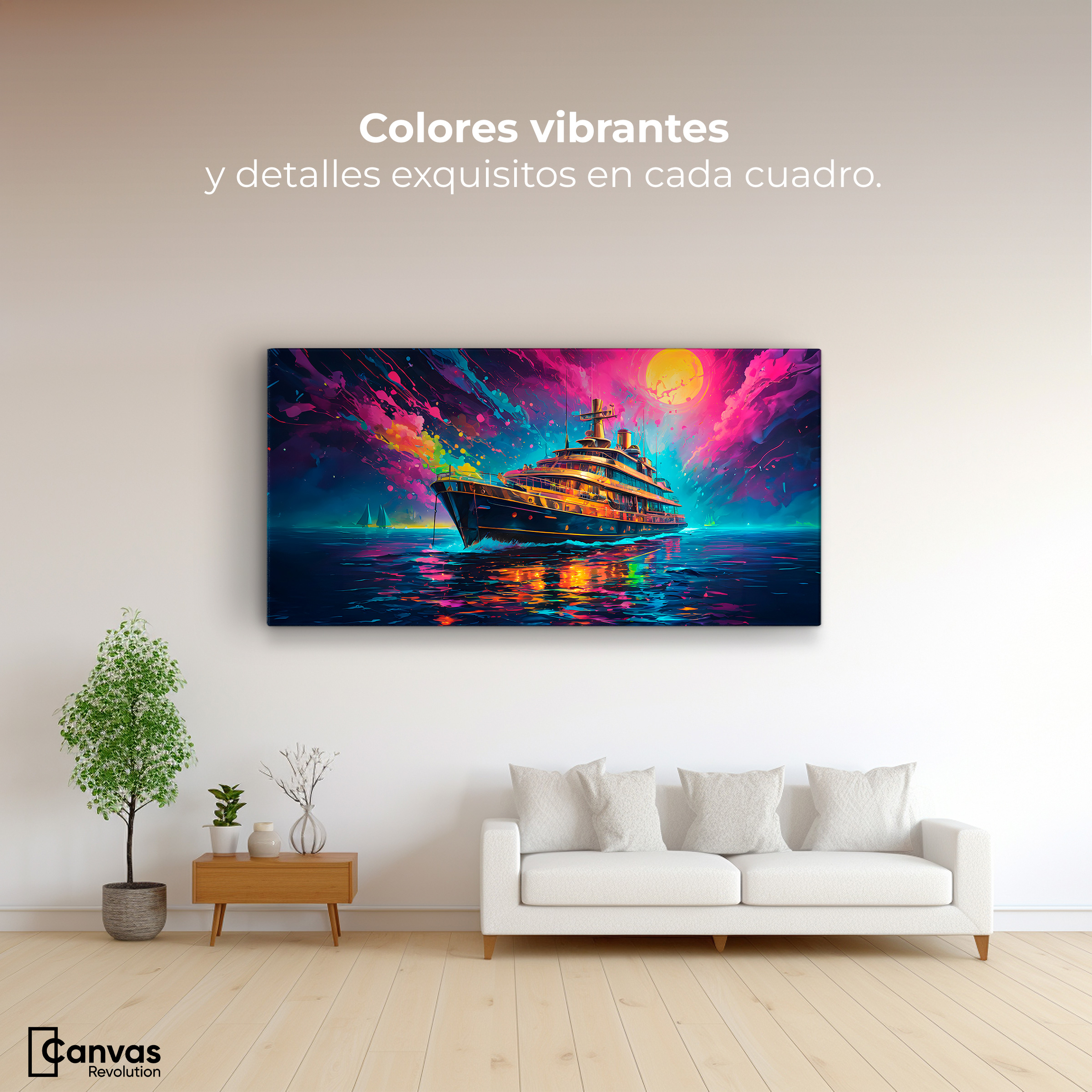 Foto 2 pulgar | Cuadro Decorativo Canvas Sueños Nauticos 120x60